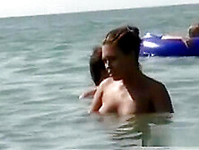 Teeny Girls Have Fun At The Nude Beach