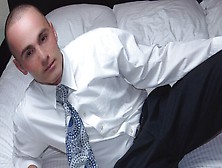 Missionary Boys - Bald-Headed Hottie Brother Ward Jerking Off On A Spacey Bed
