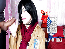 Mikasa Wants Eren's Dick And Cum - Attack On Titan Cosplay