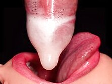Close Up: Horny Mouth Milking All Cum Into Condom And Broke It! Best Milking Blowjob Asmr 4K