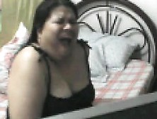 Big Filipina Masturbating On Her Bed