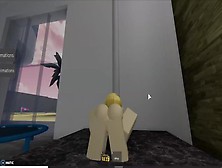 Hot Blonde Roblox Whore Claps Her Ass For Cock