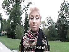 Publicagent Blonde Lesbian Takes Cock For Money
