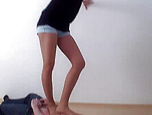 Nylon Pantyhose Trampling Duo By Femdom Austria