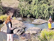 Swimming Pool In The Middle Of The Woods Sex Performed In Daylight By A Married Man And A Young Girl