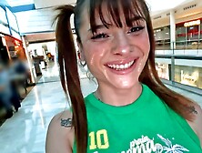 I Was Fucked In A Mall And Sent For A Walk With Cum On My Face