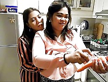 Naughty Asian Milf Pisses On Her Girlfriend In The Kitchen