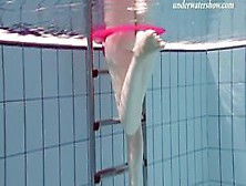 Sexiest Tight Skinny Teen Swims Freely Underwater