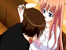 Sweet Anime Blonde Licking A Cock