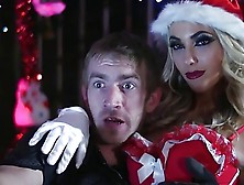 Romanian Pornstar Saves Christmas And Gets A Huge Cock