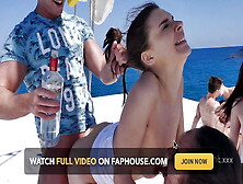 Russian Girls' Orgy On The Boat
