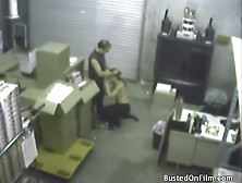 Slut Sucks Cock In The Warehouse