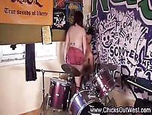 Ginger Australian Fucks Drummer