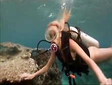 Naked Scuba Dive