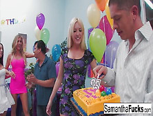Samantha Saint Celebrates Her Birthday With A Wild Crazy