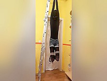 Hand - Suspension Bondage In Pantyhose And Hot Pants