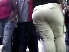 Wide Latin Booty In Tight Pants