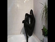 Taking A Shower In Shiny Lycra (Movie)