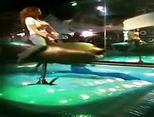 Drunk Mardi Gras Mama Riding The Shark Tits Out