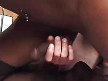 Curvaceous Ebony Shemale And A White Stud Enjoy Mutual Fucking