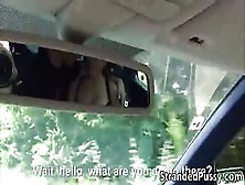 Damn Horny Couple Gets Pulled Over In The Country For A Hot Sex