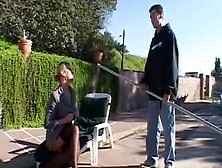 Aroused Blonde Whore Is Extremely Fucked By One Huge Shaft Outdoors