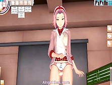 3D Hentaigame - Sakura Haruno Skip Her Class To Lose Virginity 1