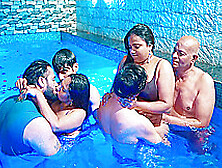 Gangbang Sex Is Full Entertainment In The Swimming Pool