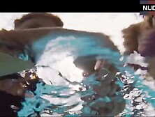 Olga Kurylenko Swimming In The Pool – To The Wonder