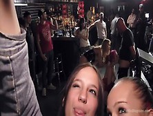 Public Porn Video Featuring Proxy Paige,  Bella Beretta And Nikky Thorne