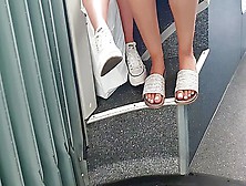 Sexy Feet In The Bus