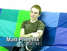 Interviewed Matt Phoenix Masturbates His Cock Solo