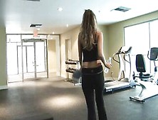 Blonde Babe Gets Horny While She Is In The Gym And Attacks This Cock