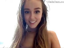 Girl Next Door Teasing In Front Of Webcam