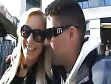 Blonde Babe Fucked In Public