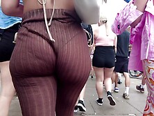 Festival Chick With Ass Cheeks All Exposed