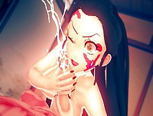 Mix Of Of Daki From Demon Slayer Hammered By Tanjiro With Many Creampies - Asian Cartoon Anime 3D