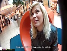 Charming Golden-Haired Czech Teen Whore Is Putting Fingers In Her Lovehole In Public Place