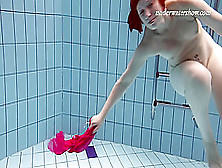 Lenka Enjoys Nude Erotic Sexy Swimming