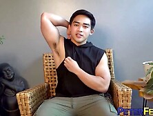 Handsome Asian Stud Sunny D Pleases Himself On Camera