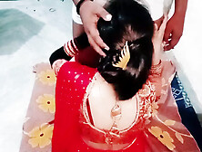 Newly Bhabhi Red Colour Saree Hardcore Sex