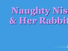 Nis Cumming With Her Rabbit