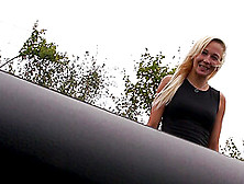 Lovely Babe Martina Likes To Drool On A Hard Cock In The Car