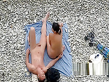 Nudist Norwegian Woman Plays With Her Norsk Man's Cock On The Beach