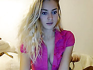 The Girl Shows Her Tits On A Webcam