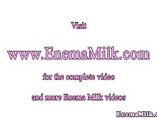 Enema Slut Getting Her Dairy Intake
