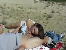 Cute French Amat Slut Fucked On Beach