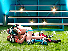 Gay American Football Players Pound Each Other Wearing Full Gear