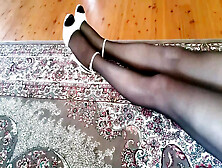 Sexy Black Pantyhose And Stockings On Curvy Legs