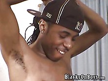 Skinny Black Guy Fucks White Tight Ass Boy Mike Hart From Behind On The Couch